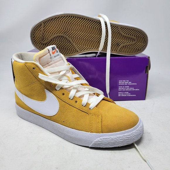 Nike Other - Nike SB Blazer Mid Zoom UNiversity Gold 864349-700 SkateBoard Size 8 Yellow 2021